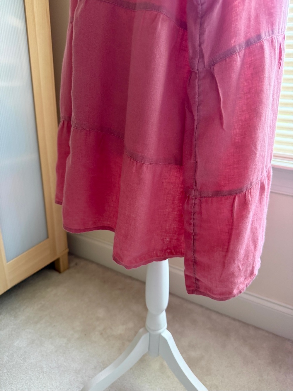 J. Jill Love Linen Rose Button-Down Tunic Linen Shirt 3X - Picture 5 of 11